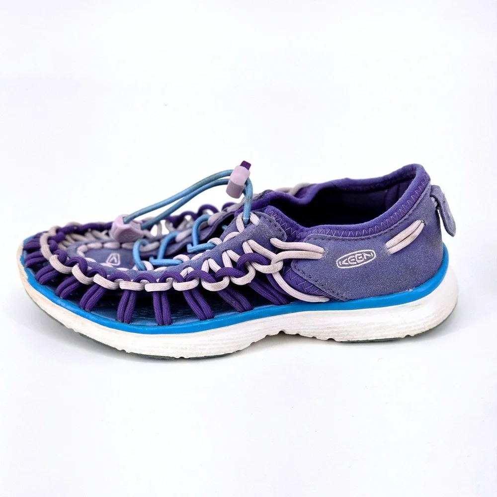 KEEN Uneek O2 Liberty Azure Blue Purple Corded Sport Sandals Youth Kids Size 1